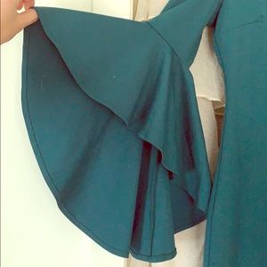 Teal fitted dress